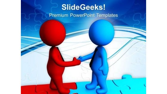 Make Good Partneship With Clients PowerPoint Templates Ppt Backgrounds For Slides 0613