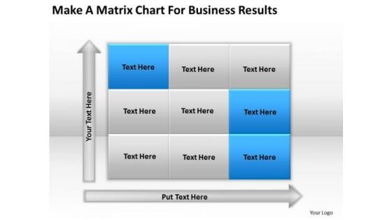 Make Matrix Chart For Business Results Ppt Realtor Plan PowerPoint Templates