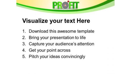 Make Profit As Your Target PowerPoint Templates Ppt Backgrounds For Slides 0413
