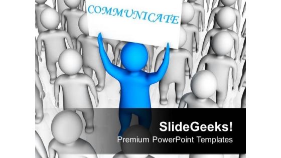 Make Strong Communication With Team PowerPoint Templates Ppt Backgrounds For Slides 0713