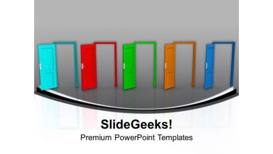 Make Your Choice Four Options PowerPoint Templates Ppt Backgrounds For Slides 0313