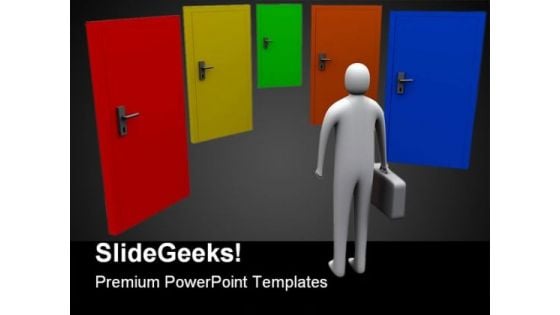 Make Your Choice Metaphor PowerPoint Themes And PowerPoint Slides 0811 Make Your Choice Metaphor PowerPoint Themes And PowerPoint Slides 0811