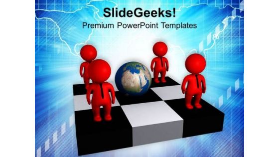 Make Your Empolyee Globaly Trained PowerPoint Templates Ppt Backgrounds For Slides 0713