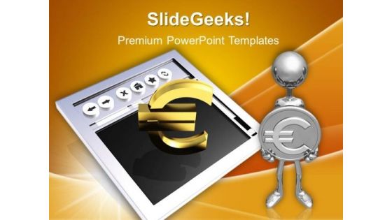 Making Money Online Euros PowerPoint Templates And PowerPoint Themes 1012