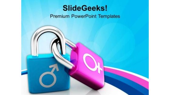 Male And Female Symbol Character PowerPoint Templates Ppt Backgrounds For Slides 0513