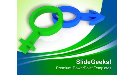 Male And Female Symbols On Blue Background PowerPoint Templates Ppt Backgrounds For Slides 0713 Male And Female Symbols On Blue Background PowerPoint Templates Ppt Backgrounds For Slides 0713