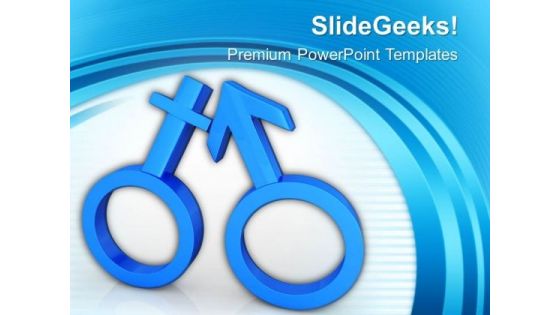 Male And Female Symbols PowerPoint Templates Ppt Backgrounds For Slides 0813