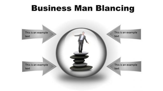 Man Balancing Business PowerPoint Presentation Slides C