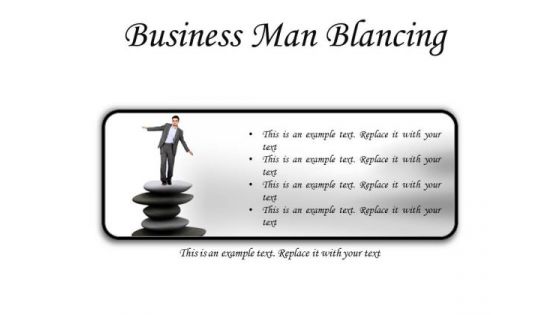 Man Balancing Business PowerPoint Presentation Slides R