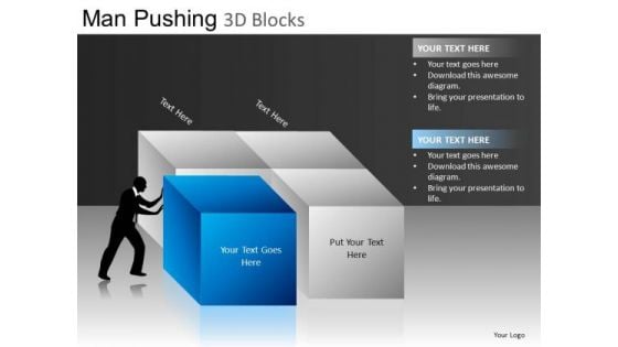 Man Completing Project PowerPoint Templates Ppt Slides