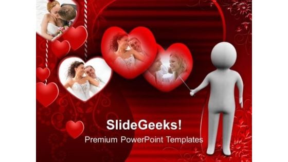 Man Explaining The Love PowerPoint Templates Ppt Backgrounds For Slides 0213