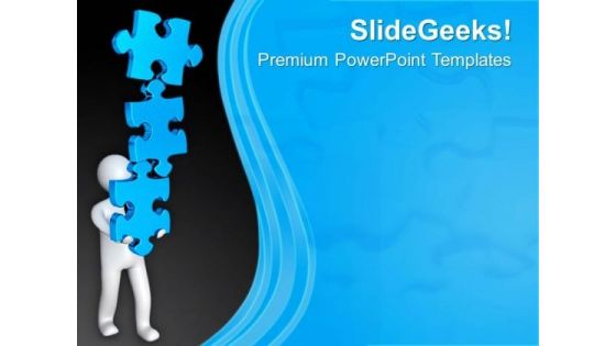 Man Holding Jigsaw Puzzle Pieces PowerPoint Templates Ppt Backgrounds For Slides 0713 Man Holding Jigsaw Puzzle Pieces PowerPoint Templates Ppt Backgrounds For Slides 0713