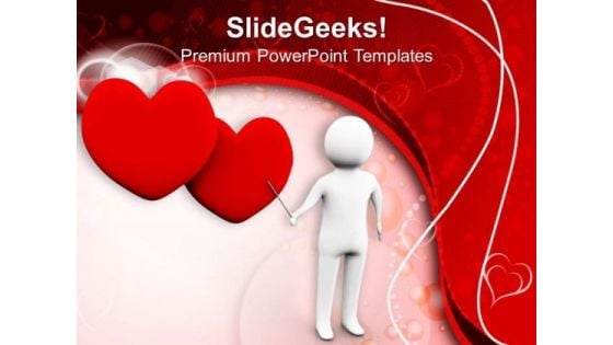 Man Is Explaining The Love Wedding PowerPoint Templates Ppt Backgrounds For Slides 0213