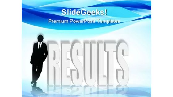 Man Lean Results Business PowerPoint Templates And PowerPoint Backgrounds 0611