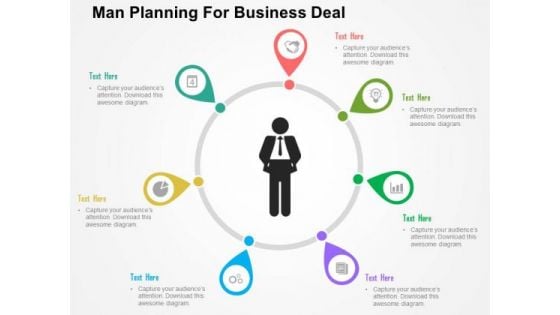 Man Planning For Business Deal PowerPoint Templates