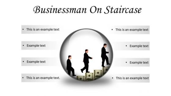 Man Staircase Business PowerPoint Presentation Slides C