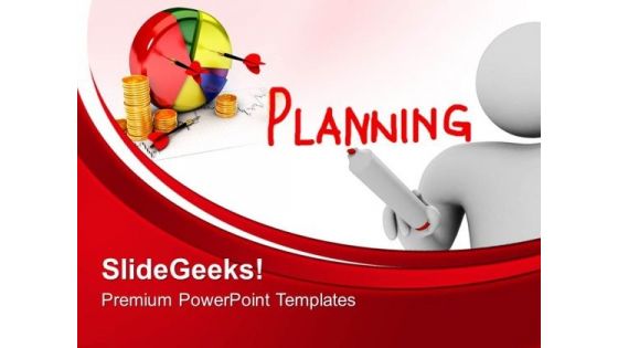 Man With Planning Business PowerPoint Templates And PowerPoint Themes 0612