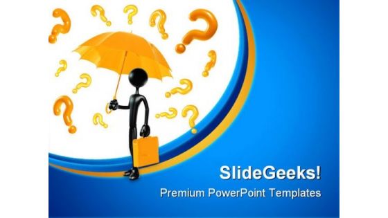 Man With Questions Business PowerPoint Themes And PowerPoint Slides 0811 Man With Questions Business PowerPoint Themes And PowerPoint Slides 0811