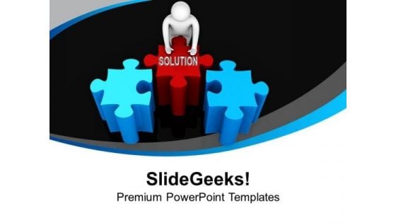 Manage To Fix Solution For Problem PowerPoint Templates Ppt Backgrounds For Slides 0513