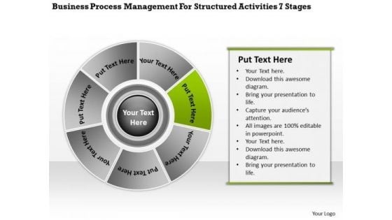 Management For Structured Activities 7 Stages Business Plan Download PowerPoint Slides