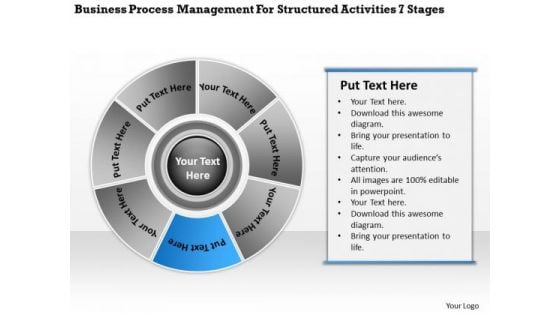 Management For Structured Activities 7 Stages Business Plan PowerPoint Templates