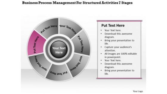 Management For Structured Activities 7 Stages Ppt 6 Business Plan Form PowerPoint Templates