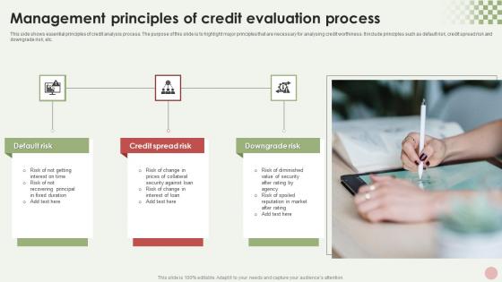 Management Principles Of Credit Evaluation Process Inspiration Pdf