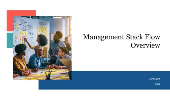 Management Stack Flow Overview PPT Template AT