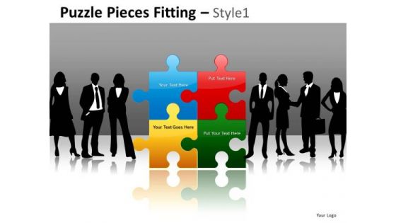 Management Team Puzzle PowerPoint Slides Leader Ppt Templates