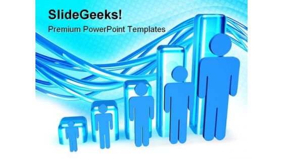 Manpower Graph People PowerPoint Templates And PowerPoint Backgrounds 0811