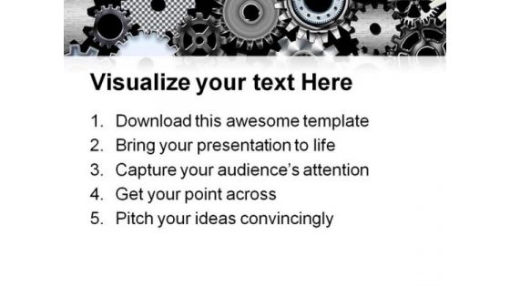 Many Gears Industrial PowerPoint Themes And PowerPoint Slides 0511