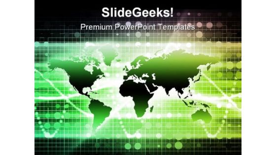 Map Business PowerPoint Templates And PowerPoint Backgrounds 0611