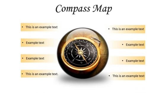 Map Compass Global PowerPoint Presentation Slides C