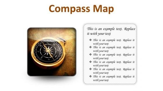 Map Compass Global PowerPoint Presentation Slides S