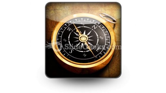 Map Compass PowerPoint Icon S