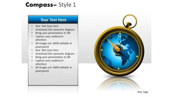 Map Compass PowerPoint Slides And Ppt Diagram Templates