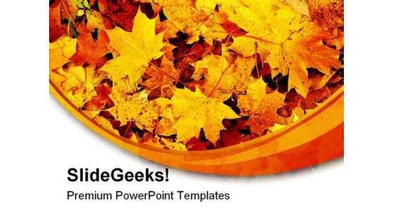 Maple Leaf Nature PowerPoint Templates And PowerPoint Backgrounds 0411