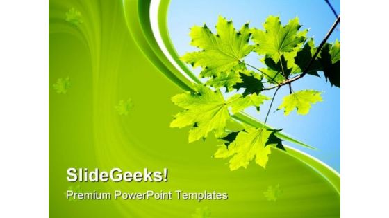 Maple Leaves01 Nature PowerPoint Themes And PowerPoint Slides 0511