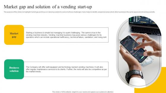 Market Gap And Solution Beverage Vending Machine Business Plan Go To Market Strategy Diagrams Pdf