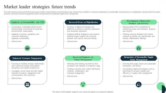 Market Leaders Guide To Influence Market Leader Strategies Future Trends Professional Pdf