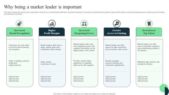 Market Leaders Guide To Influence Why Being A Market Leader Is Important Infographics Pdf