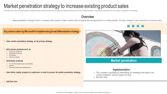 Market Penetration Strategy To Increase Existing Strategic Advancements By Microsofts Slides Pdf