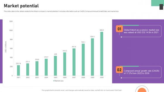 Market Potential Financial Management Software Capital Raising Deck Template Pdf