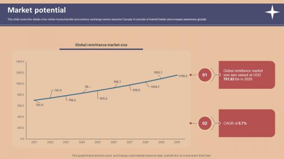Market Potential Foreign Exchange Company Investor Funding Elevator Pitch Deck