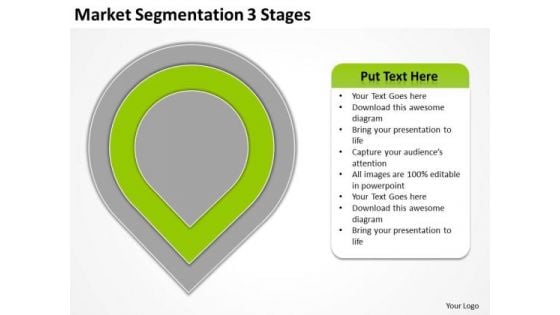 Market Segmentation 3 Stages Real Estate Business Plan Sample PowerPoint Slides