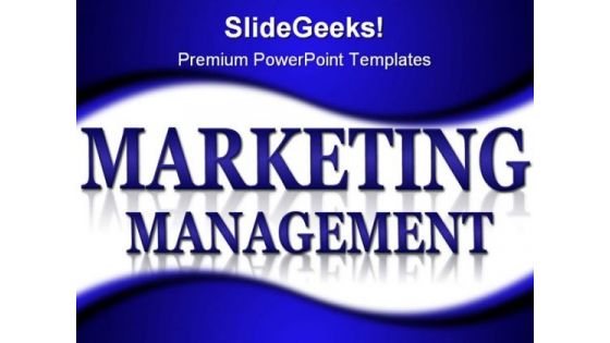 Marketing And Management Business PowerPoint Background And Template 1210