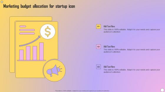 Marketing Budget Allocation For Startup Icon Themes Pdf