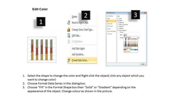 Marketing Data Analysis 3d Statistical Process Column Chart PowerPoint Templates