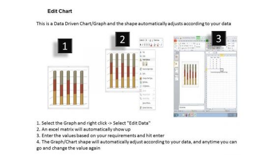 Marketing Data Analysis 3d Statistical Process Column Chart PowerPoint Templates