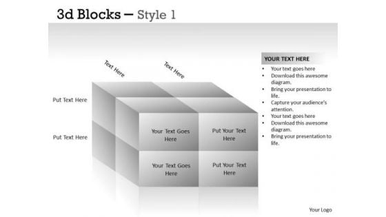Marketing Diagram 3d Blocks Style Consulting Diagram Marketing Diagram 3d Blocks Style Consulting Diagram
